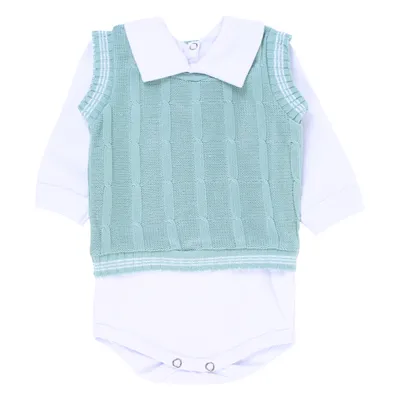 Saída De Maternidade Sanches Menino Em Acrílico - 7 Peças Saída De Maternidade Sanches Menino Em Acrílico - 7 Peças