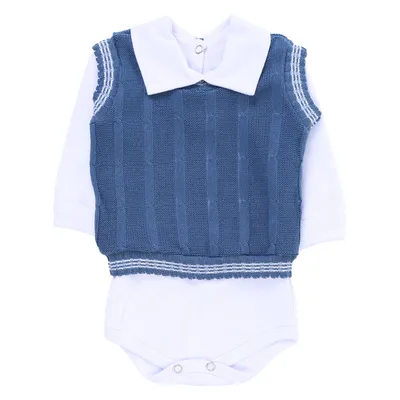 Saída De Maternidade Sanches Menino Em Acrílico - 7 Peças Saída De Maternidade Sanches Menino Em Acrílico - 7 Peças