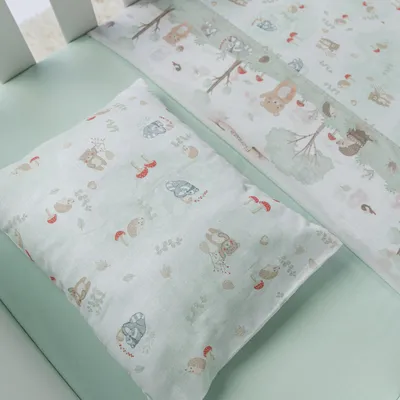 Jogo Lençol Berço Americano Papi Estampa Urso - 3 Peças Jogo Lençol Berço Americano Papi Estampa Urso - 3 Peças