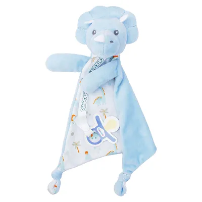 Naninha Infantil Pimpolho Rinoceronte com Prendedor Naninha Infantil Pimpolho Rinoceronte com Prendedor