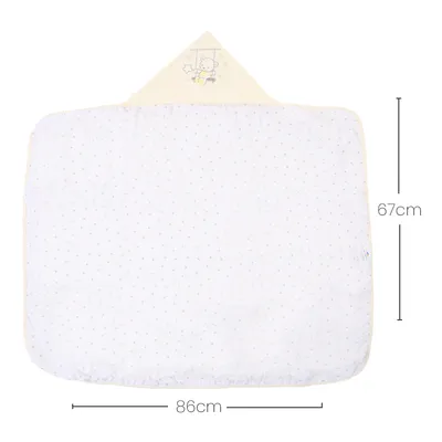 Toalha Com Capuz Bublim Plush Com Puff Urso Balanço