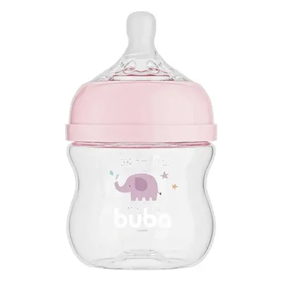 Mamadeira Buba Easy Flow Elefante Rosa 120ML