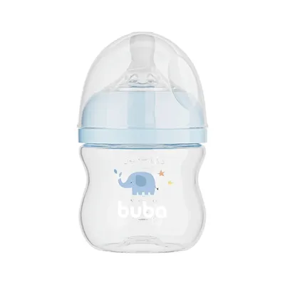 Mamadeira Buba Easy Flow Elefante Azul 120ML