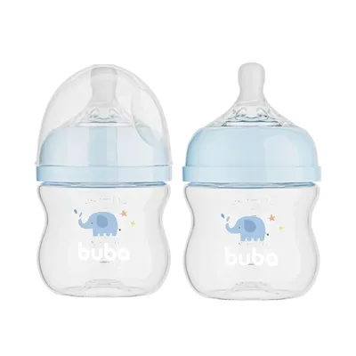 Mamadeira Buba Easy Flow Elefante Azul 120ML Mamadeira Buba Easy Flow Elefante Azul 120ML