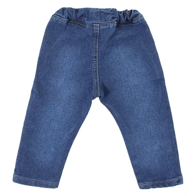 Calça Jeans Bebê Oznes Used Bordado Florzinhas Calça Jeans Bebê Oznes Used Bordado Florzinhas