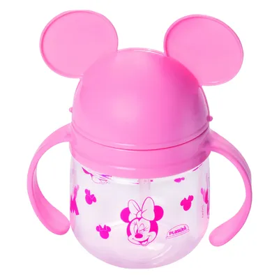 Caneca Treinamento 260 ML Com Canudo Minnie
