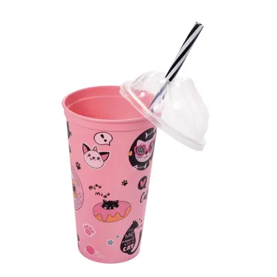 Copo Infantil Plasútil 500 ML Sundae Cute Copo Infantil Plasútil 500 ML Sundae Cute