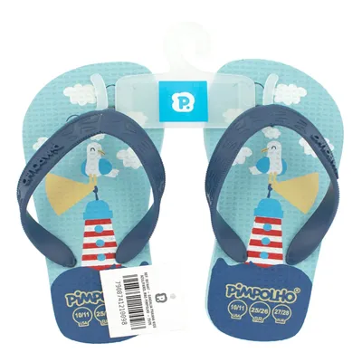 Chinelo Infantil Pimpolho Estampa Pássaro No Farol