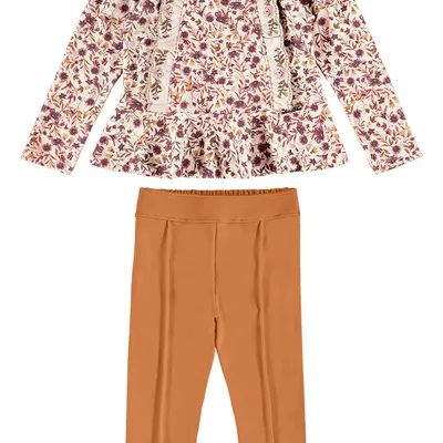 Conjunto Bebê Kiki Estampa Floral Conjunto Bebê Kiki Estampa Floral