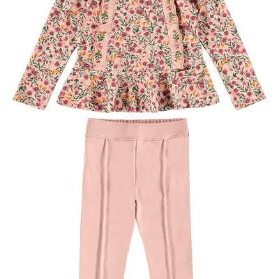 Conjunto Bebê Kiki Estampa Floral Conjunto Bebê Kiki Estampa Floral