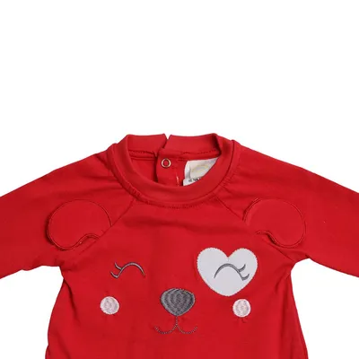 Macacão Longo Din Don Listrado Com Bordado