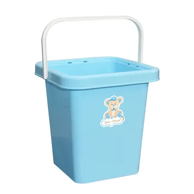 Balde Monte Líbano Infantil Adesivo Urso Bebê e Mamãe 7L