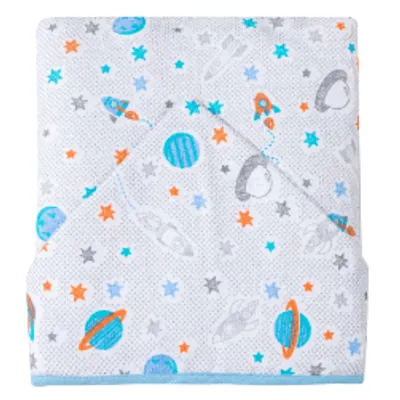 Toalha Forrada Papi Karinho Capuz Estampa Planetas Toalha Forrada Papi Karinho Capuz Estampa Planetas