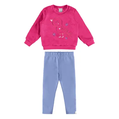 Conjunto Infantil Malwee Menina Blusão Estampado