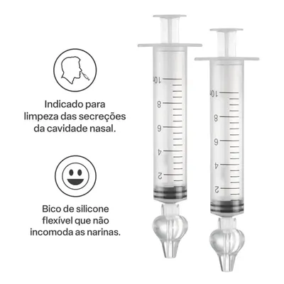 Seringa Vila Toy para Lavagem Nasal - 2 Unidades Seringa Vila Toy para Lavagem Nasal - 2 Unidades