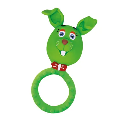 Mordedor Bebê Pais E Filhos Coelhinho Latex