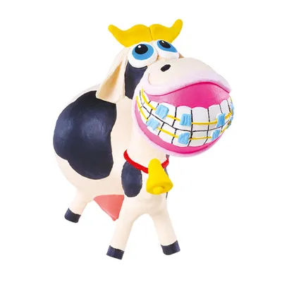 Mordedor Bebê Pais E Filhos Vaquinha Latex