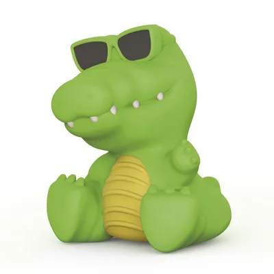 Mordedor Bebê Pais E Filhos Jacaré Latex