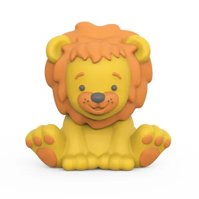 Mordedor Bebê Pais E Filhos Leãozinho Latex