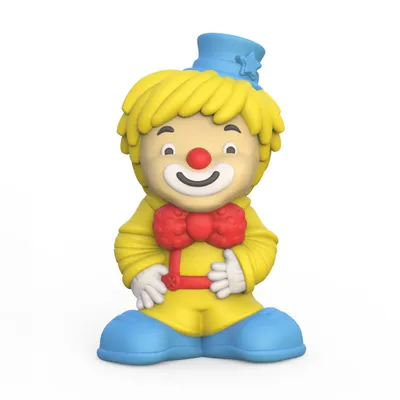 Mordedor Bebê Pais E Filhos Palhaço Latex