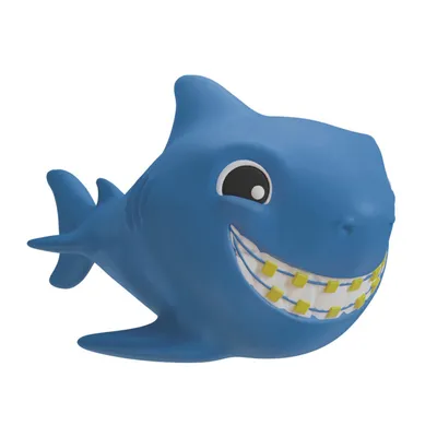 Mordedor Bebê Pais E Filhos Tubarão Latex