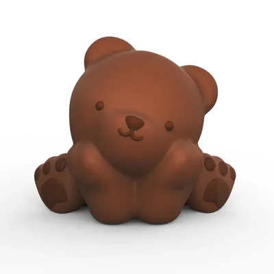 Mordedor Bebê Pais E Filhos Ursinho Latex