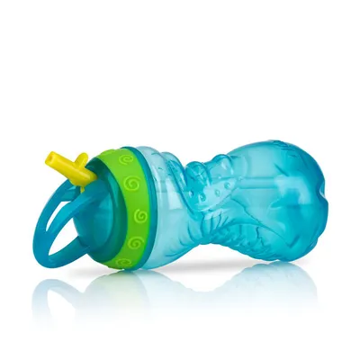 Copo Nuby Com Canudo Rígido Retrátil Verde 300 ml
