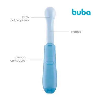 Kit Colher Buba Dobravel Azul - 02 Unidades
