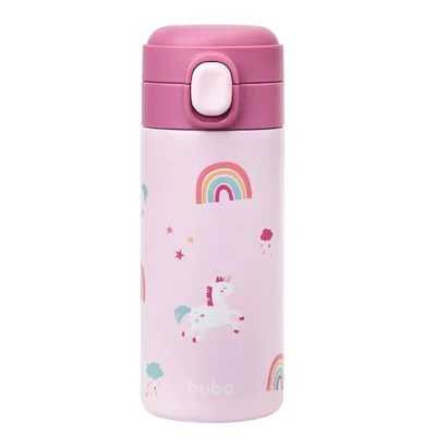 Copo Térmico Parede Dupla Unicórnio Infantil Buba 320 ml