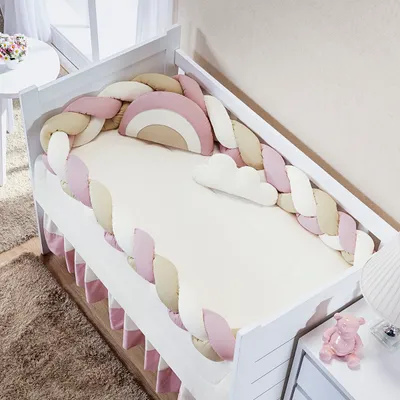 Kit Berço Trança Balu Baby Arco Íris - 06 Peças