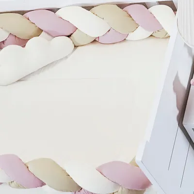 Kit Berço Trança Balu Baby Arco Íris - 06 Peças