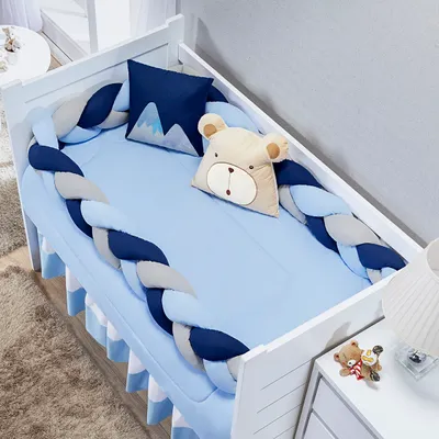 Kit Berço Trança Balu Baby Carinho - 06 Peças