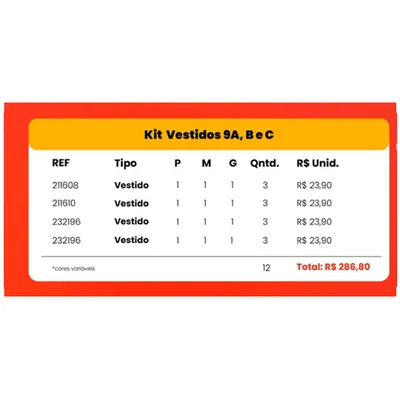 Kit Bebê Elian Vestido 12 Peças Kit Bebê Elian Vestido 12 Peças