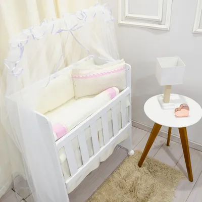 Kit Berço Balu Baby Mini Berço Province - 7 Peças