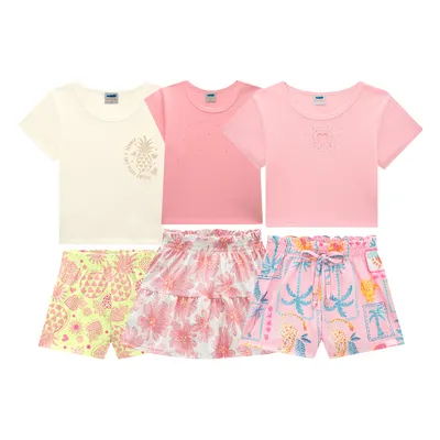 Kit Conjunto Juvenil Marlan Menina Com 12 Peças Kit Conjunto Juvenil Marlan Menina Com 12 Peças