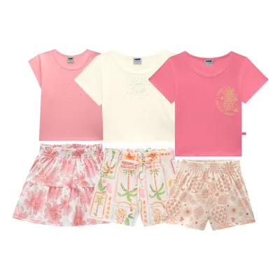 Kit Conjunto Juvenil Marlan Menina Com 12 Peças Kit Conjunto Juvenil Marlan Menina Com 12 Peças