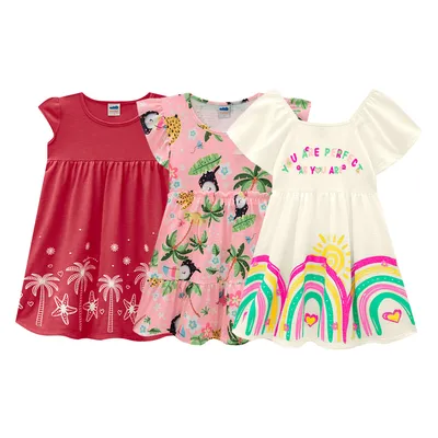 Kit Vestido Infantil Marlan Menina Com 9 Peças Kit Vestido Infantil Marlan Menina Com 9 Peças