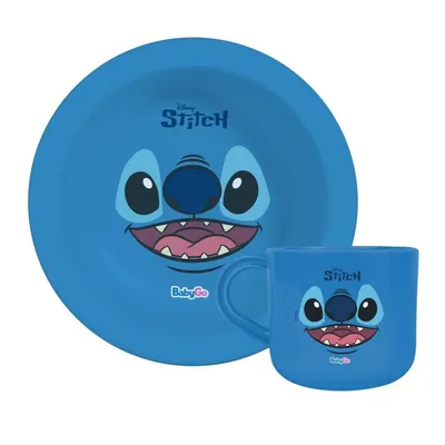 Kit Refeição Baby Go Stitch - 2 Peças
