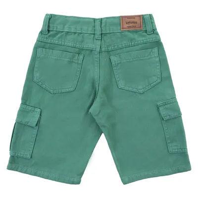 Bermuda Infantil Kookabu Menino Em Sarja Bolso Cargo Bermuda Infantil Kookabu Menino Em Sarja Bolso Cargo
