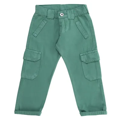 Calça Infantil Kookabu Menino Em Sarja Bolso Cargo Calça Infantil Kookabu Menino Em Sarja Bolso Cargo