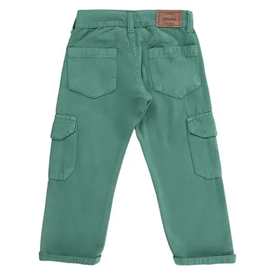 Calça Infantil Kookabu Menino Em Sarja Bolso Cargo Calça Infantil Kookabu Menino Em Sarja Bolso Cargo