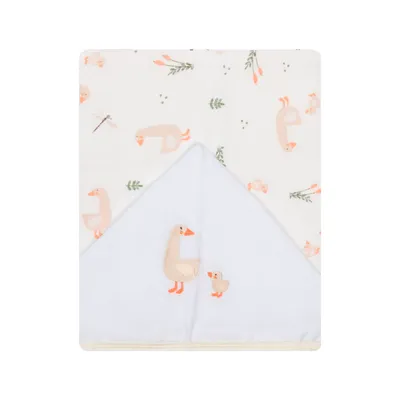 Toalha Capuz Bebê Papi Bordado Fralda Soft Patos Toalha Capuz Bebê Papi Bordado Fralda Soft Patos