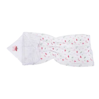 Toalha Com Capuz Dengo Soft Bordado Estampa Cogumelo