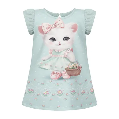 Vestido Bebê Alakazoo Moletom Soft Aplicações De Strass