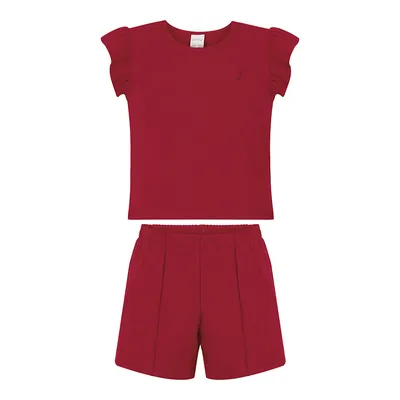 Conjunto Juvenil Alakazoo Blusa Manga Curta E Short Malha Conjunto Juvenil Alakazoo Blusa Manga Curta E Short Malha