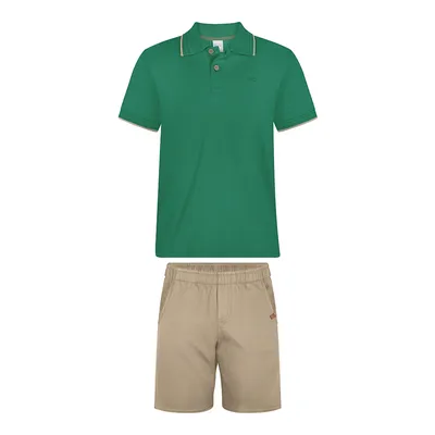 Conjunto Juvenil Alakazoo Camiseta Gola Polo E Bermuda Conjunto Juvenil Alakazoo Camiseta Gola Polo E Bermuda