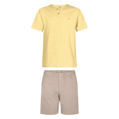 Conjunto Juvenil Alakazoo Camiseta Meia Malha E Bermuda