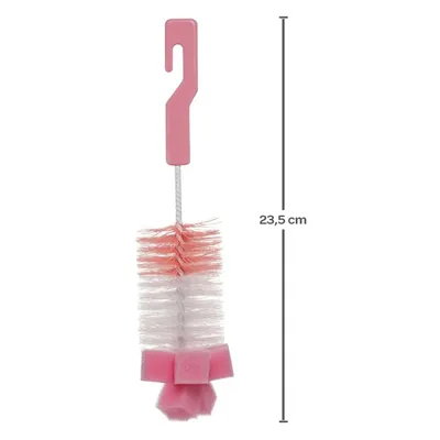 Kit Escova De Limpeza Para Mamadeira 02 Unidades Com Esponja 15914 Kit Escova De Limpeza Para Mamadeira 02 Unidades Com Esponja 15914