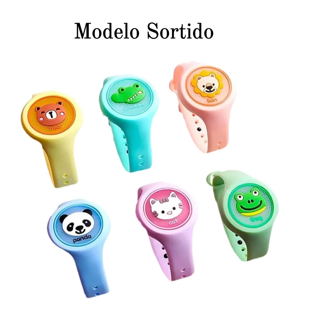 Pulseira Repelente Relógio Com Led Sortidos