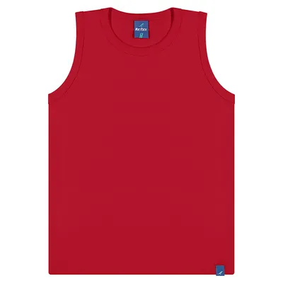 Camiseta Regata Infantil Reirex Básica Em Meia Malha Camiseta Regata Infantil Reirex Básica Em Meia Malha